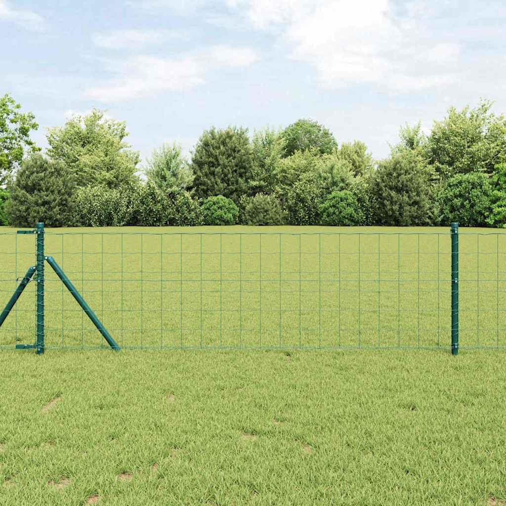 vidaXL Ευρωπαϊκή Στήριξη Φράχτη 10 x 0,4 m PVC-Επικαλυμμένο Ατσάλι