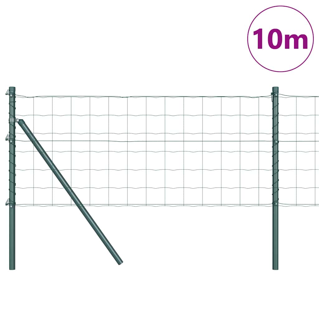 vidaXL Ευρωπαϊκή Στήριξη Φράχτη 10 x 0,4 m PVC-Επικαλυμμένο Ατσάλι