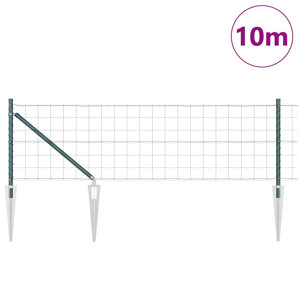 vidaXL Ευρωπαϊκός Φράκτης με Ακίδες 10 x 0,4 m PVC-Επικαλυμμένο Ατσάλι