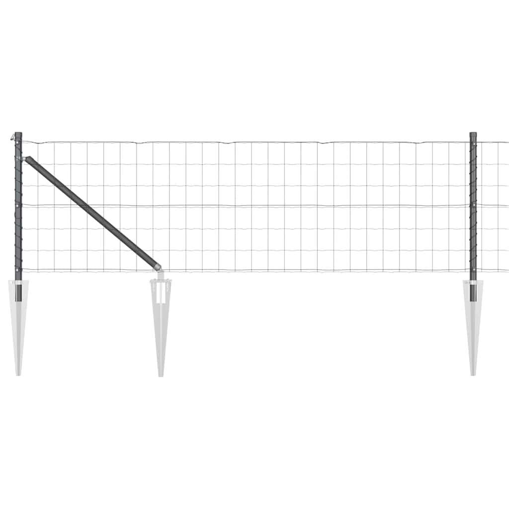 vidaXL Ευρωπαϊκός Φράκτης με Ακίδες 25 x 0,4 m PVC-Επικαλυμμένο Ατσάλι