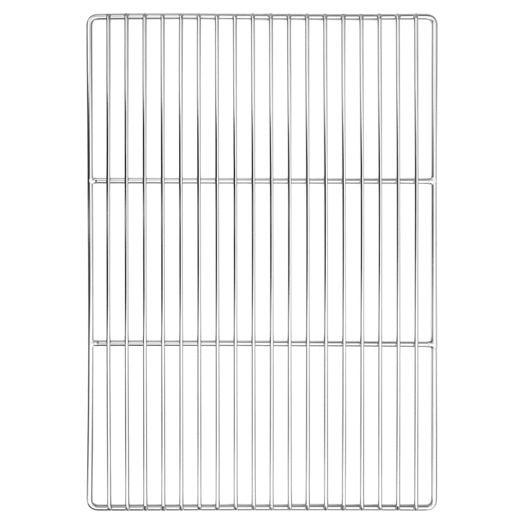 vidaXL Σχάρα ψησίματος 50 x 35 cm Ανοξείδωτο Ατσάλι Ασημί