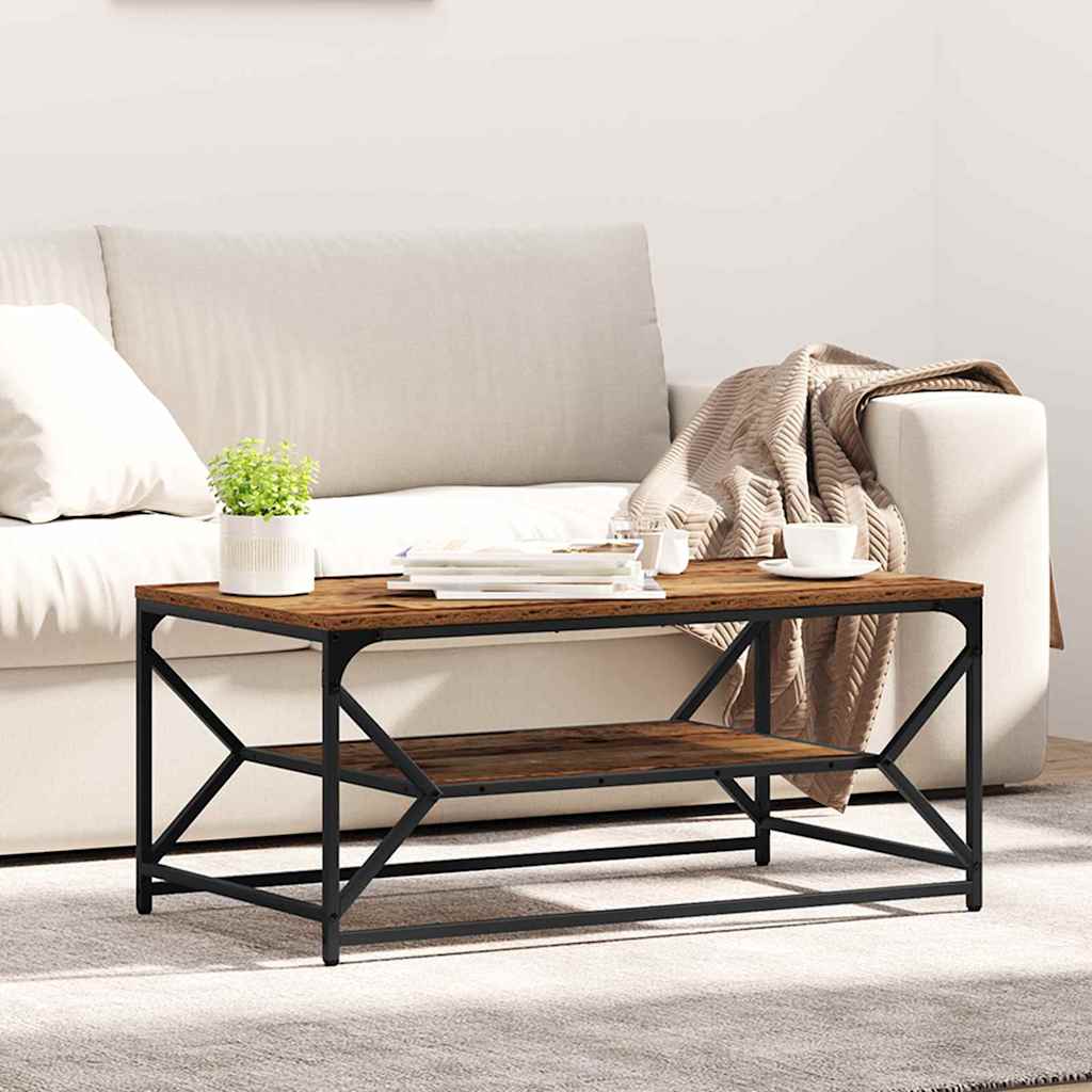 vidaXL Τραπεζάκι σαλονιού Παλαιό ξύλο 90 x 50 x 40 cm