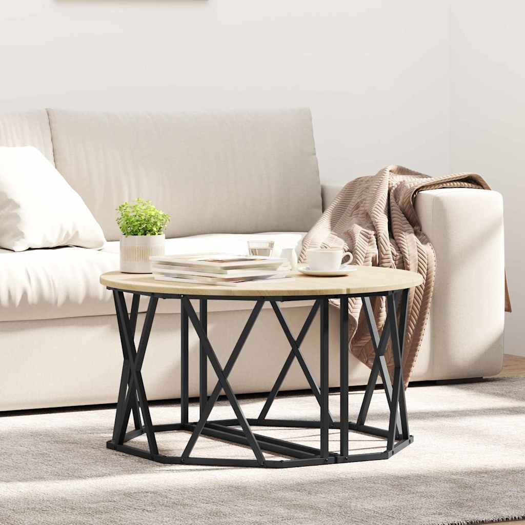 vidaXL Τραπεζάκι σαλονιού Sonoma Δρυς 80 x 80 x 42 cm