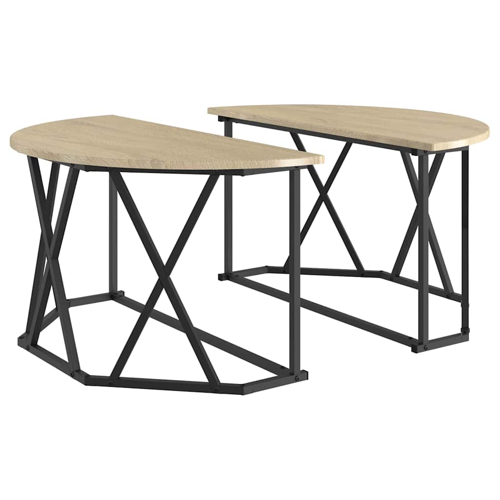 vidaXL Τραπεζάκι σαλονιού Sonoma Δρυς 80 x 80 x 42 cm