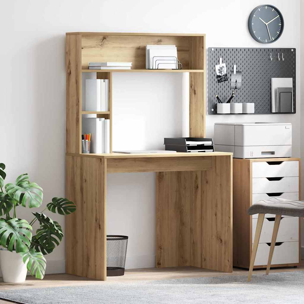 vidaXL Γραφείο Artisan Oak 91 x 50 x 149 εκ Επεξεργασμένο Ξύλο