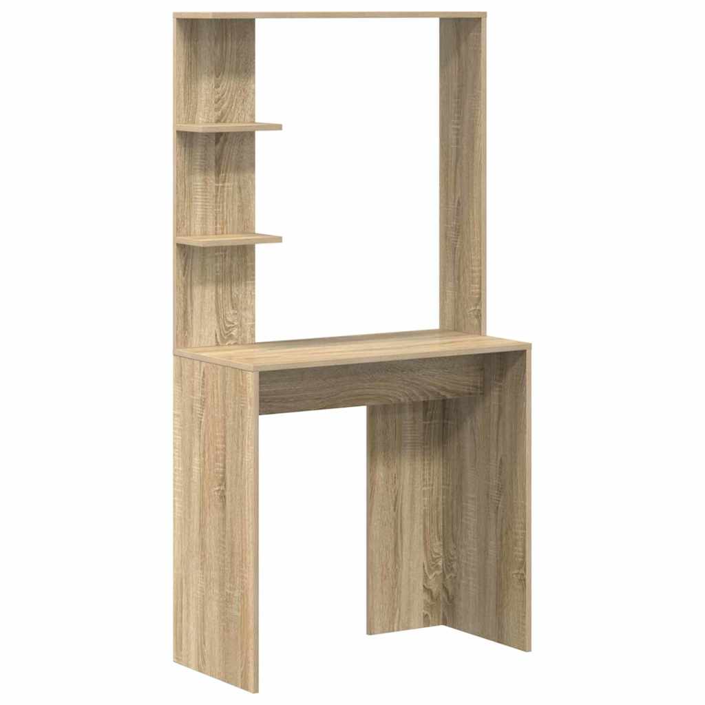 vidaXL Γραφείο Δρύς Sonoma Επεξεργασμένο Ξύλο 78,5 x 37 x 154,5 εκ