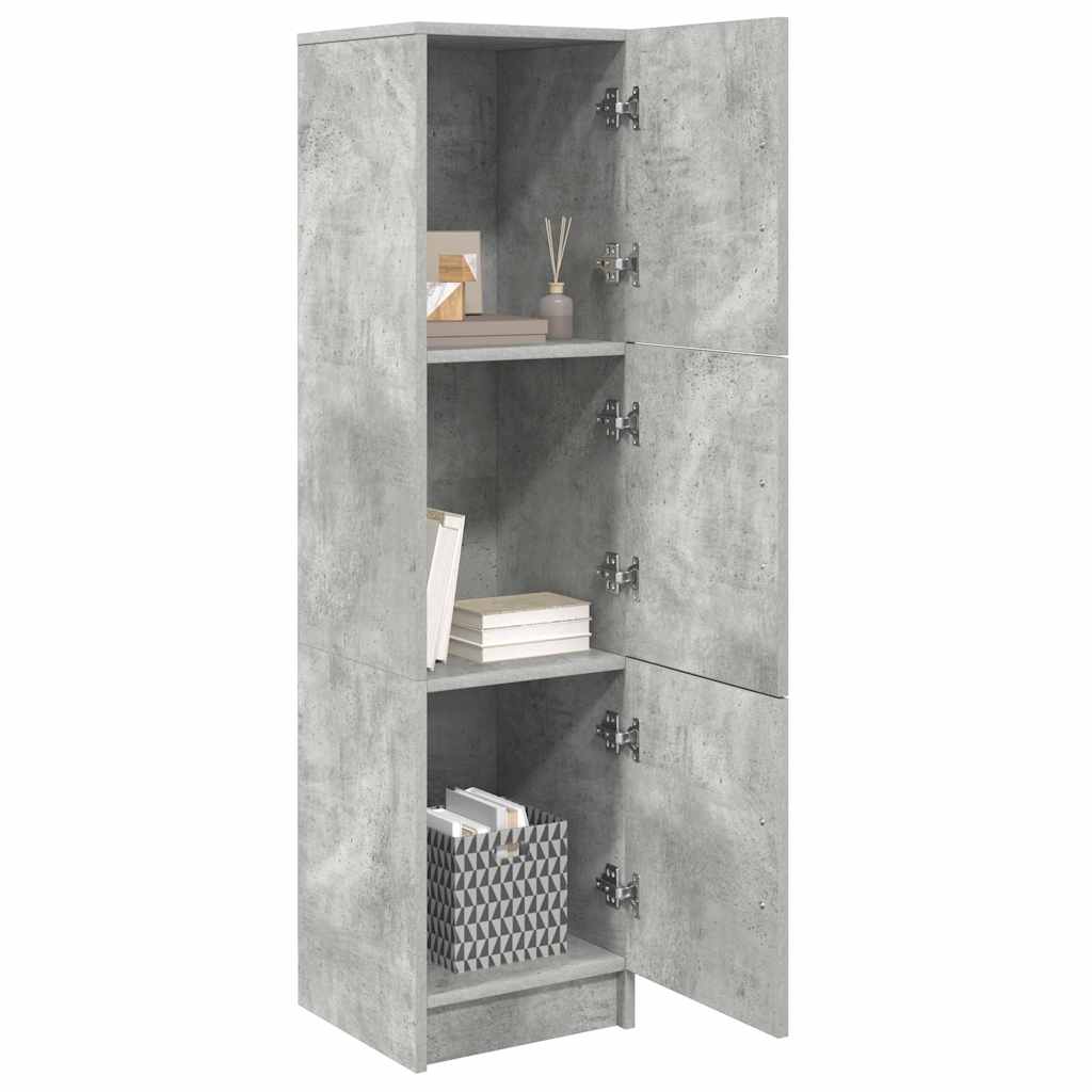 vidaXL Highboard Σκυρόδεμα Γκρι 31.5 x 32 x 122.5 εκ