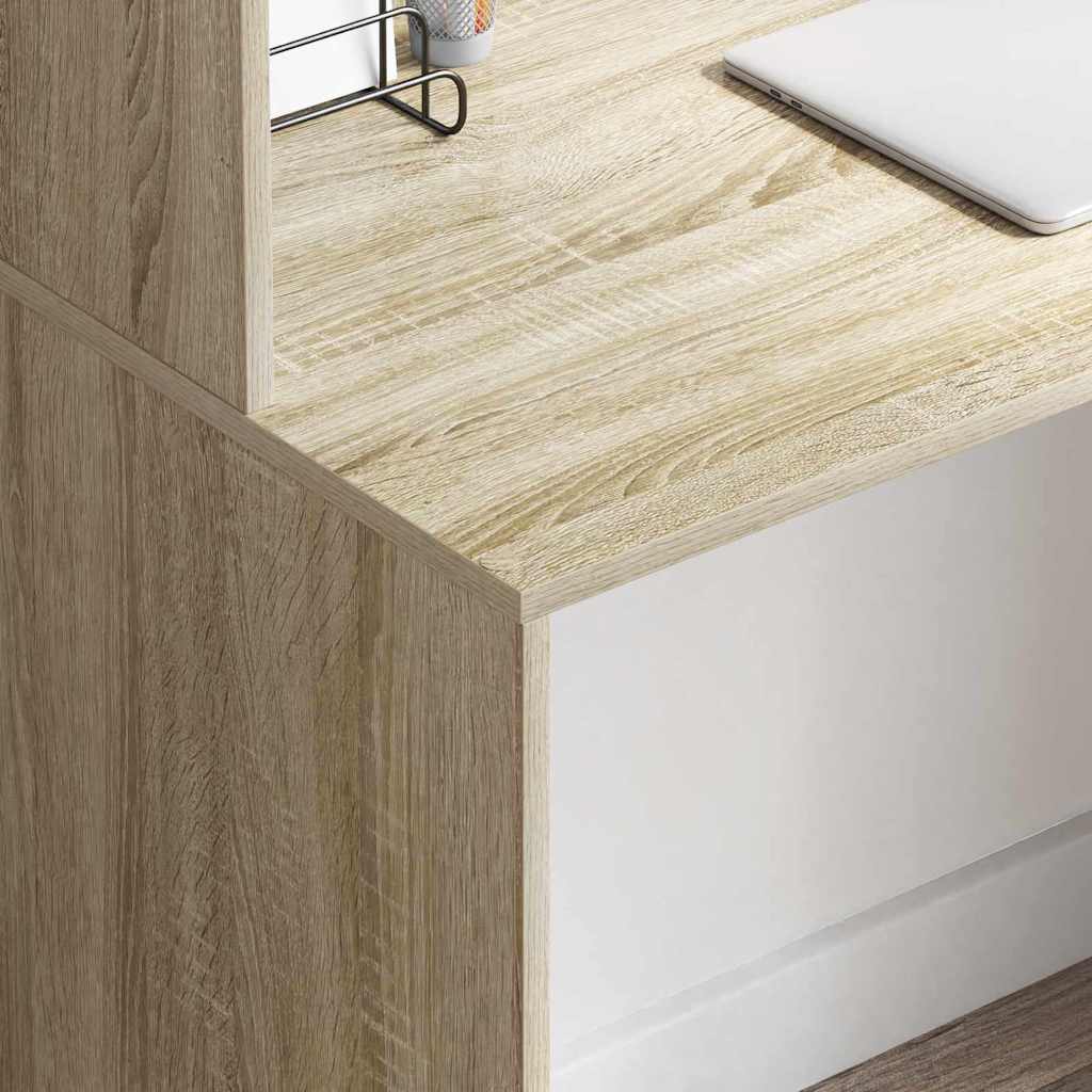 vidaXL Γραφείο Δρύς Sonoma 102 x 50 x 124 εκ. Επεξεργασμένο Ξύλο