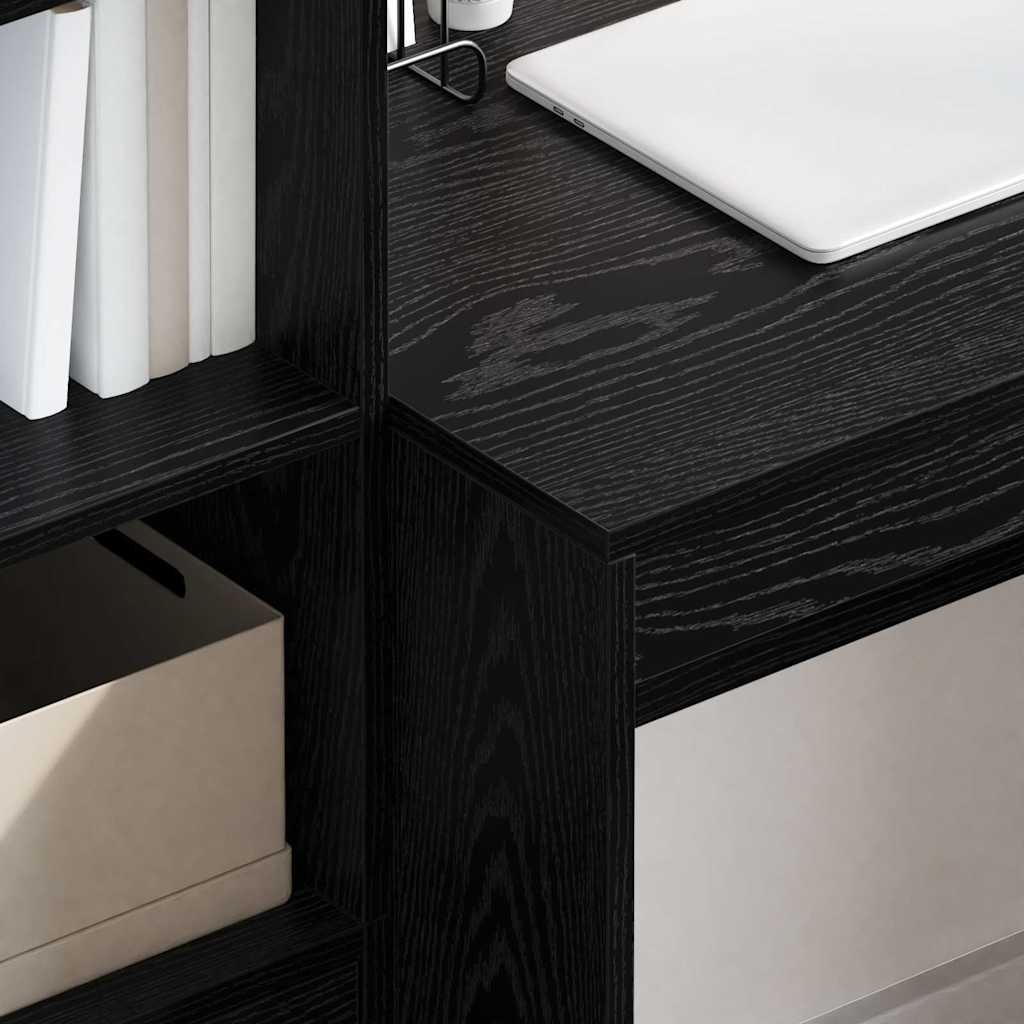 vidaXL Γραφείο Μαύρη Οξυά 100 x 50 x 76 εκ.