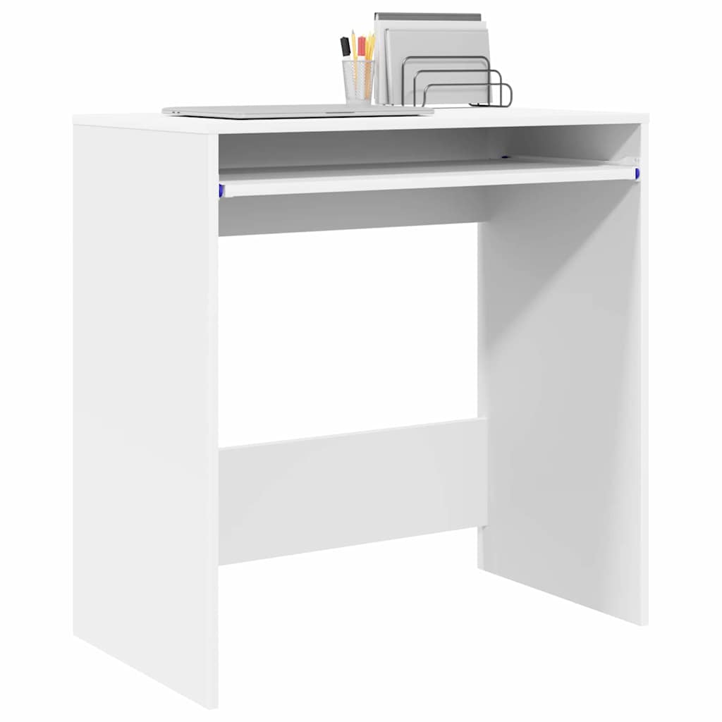 vidaXL Γραφείο Λευκό Επεξεργασμένο Ξύλο 77.5 x 43 x 79 εκ.