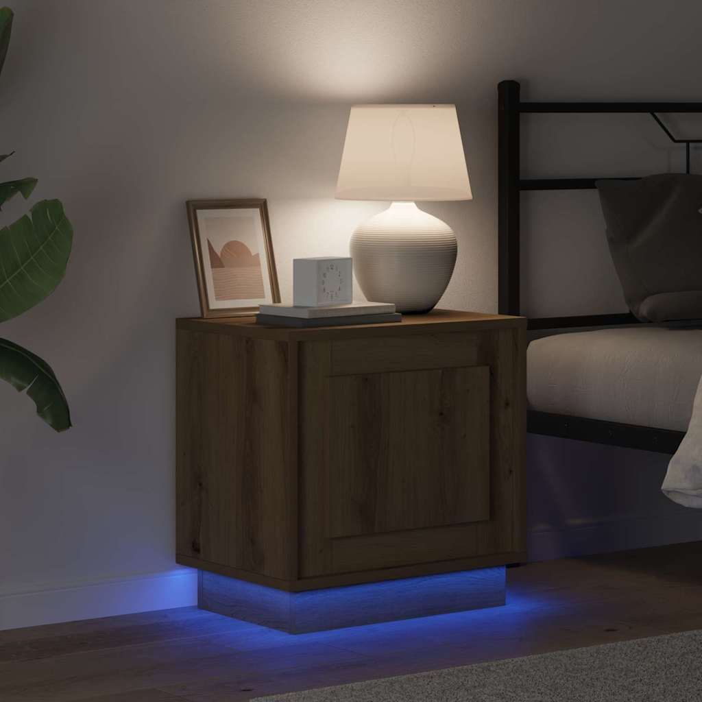 vidaXL Κομοδίνο Artisan Oak 44 x 34,5 x 45 εκ Επεξεργασμένο Ξύλο