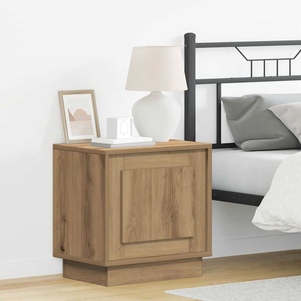 vidaXL Κομοδίνο Artisan Oak 44 x 34,5 x 45 εκ Επεξεργασμένο Ξύλο