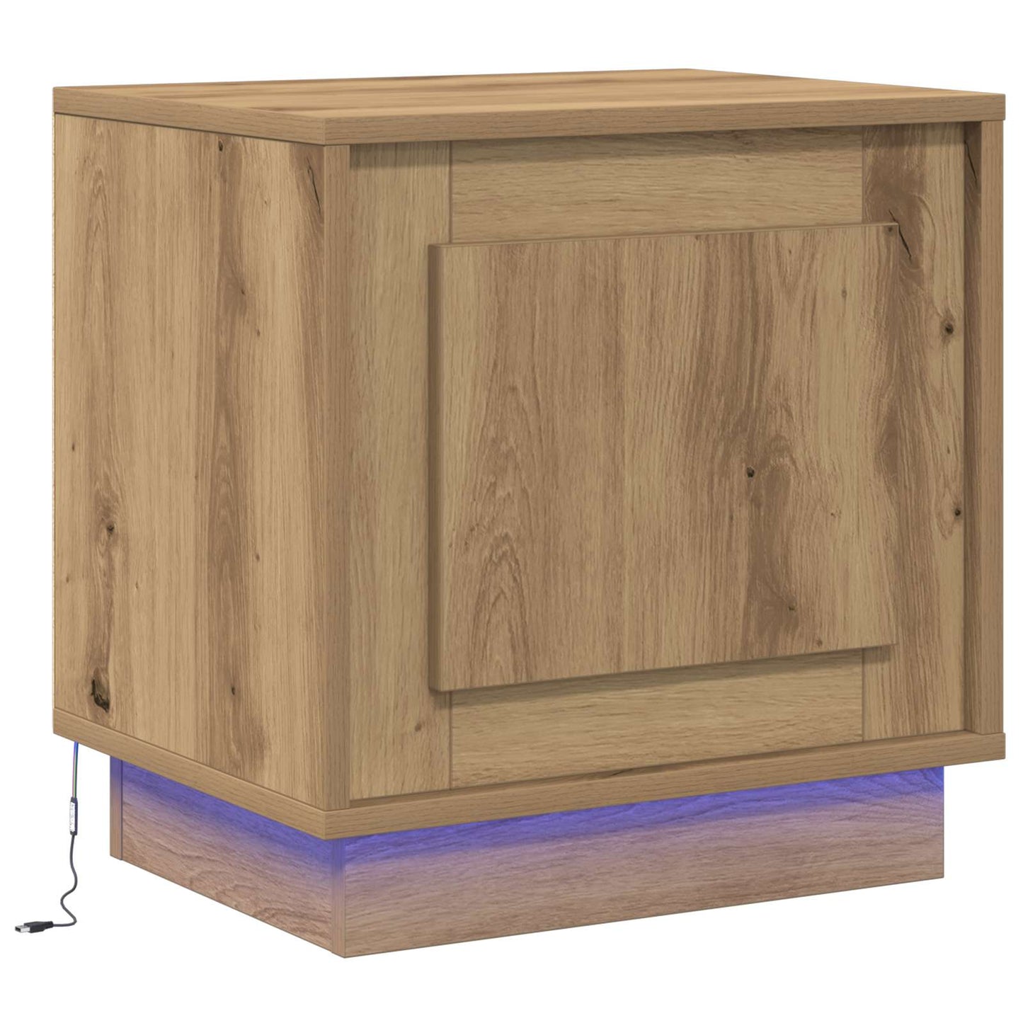 vidaXL Κομοδίνο Artisan Oak 44 x 34,5 x 45 εκ Επεξεργασμένο Ξύλο