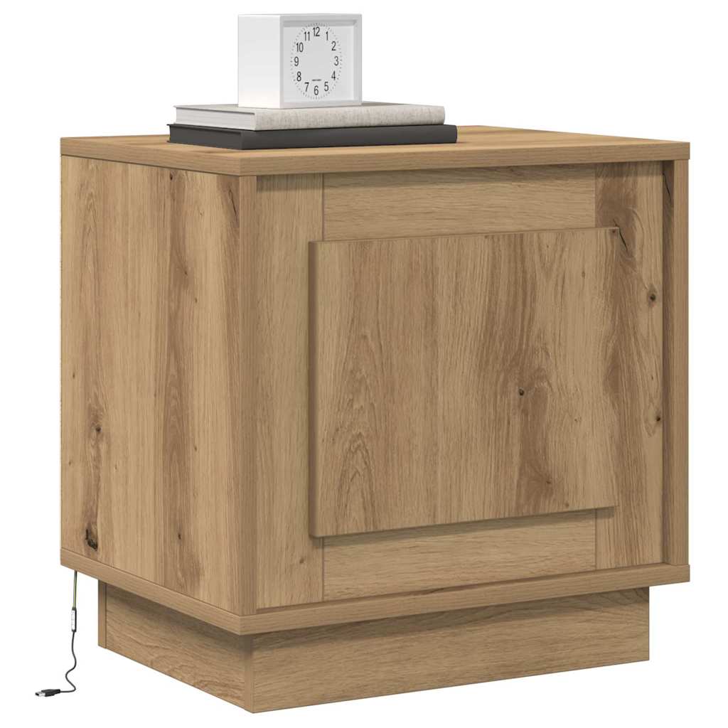 vidaXL Κομοδίνο Artisan Oak 44 x 34,5 x 45 εκ Επεξεργασμένο Ξύλο