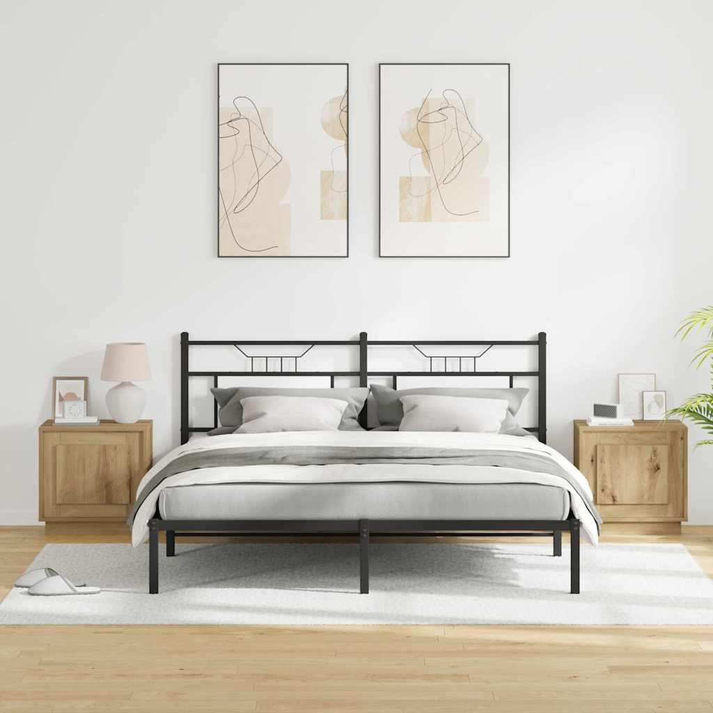 vidaXL Κομοδίνο 2 τμχ. Artisan Oak 44 x 34,5 x 45 εκ
