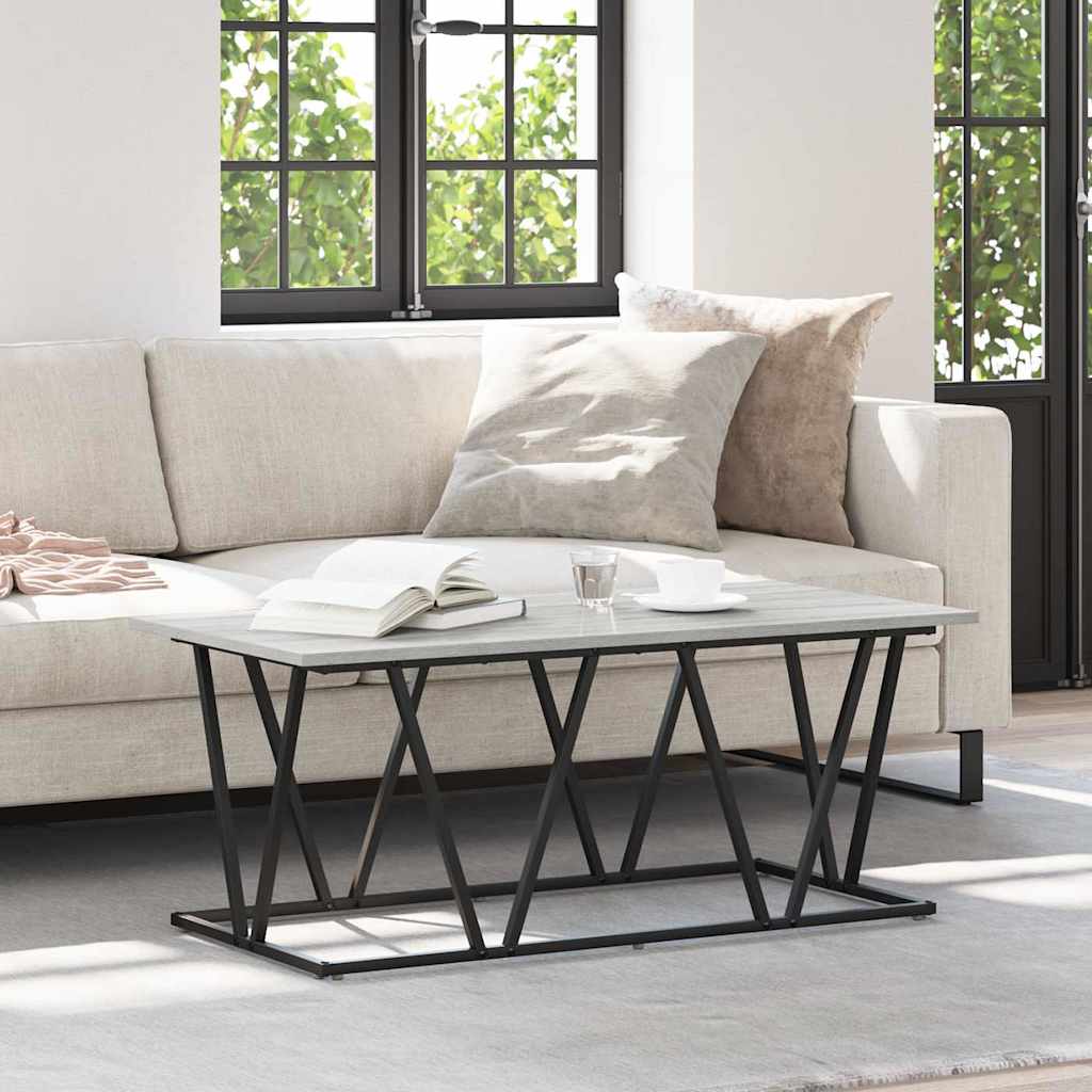 vidaXL Τραπεζάκι σαλονιού Γκρι sonoma 100 x 50 x 40 cm