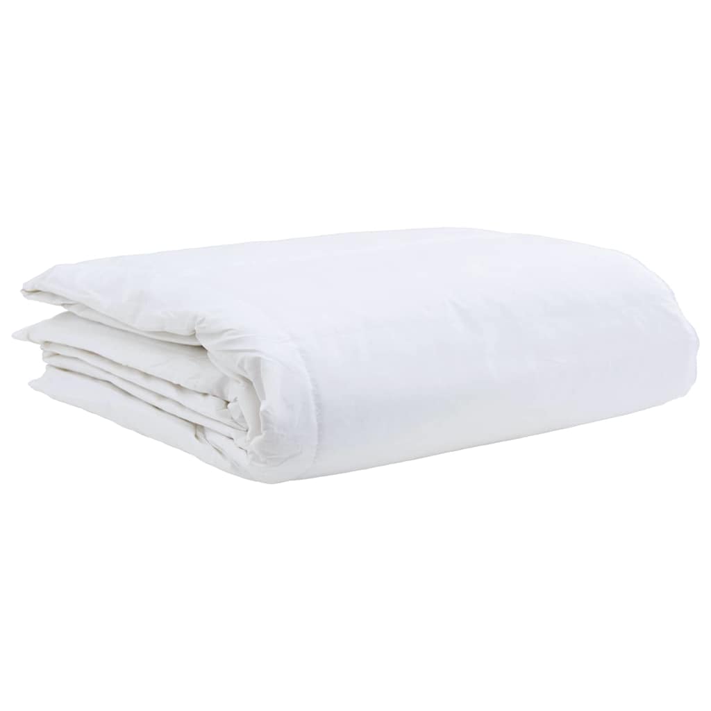 vidaXL Καλοκαιρινό Παπλωματοθήκη 140 x 220 cm Καλοκαίρι Φτερό Λευκό