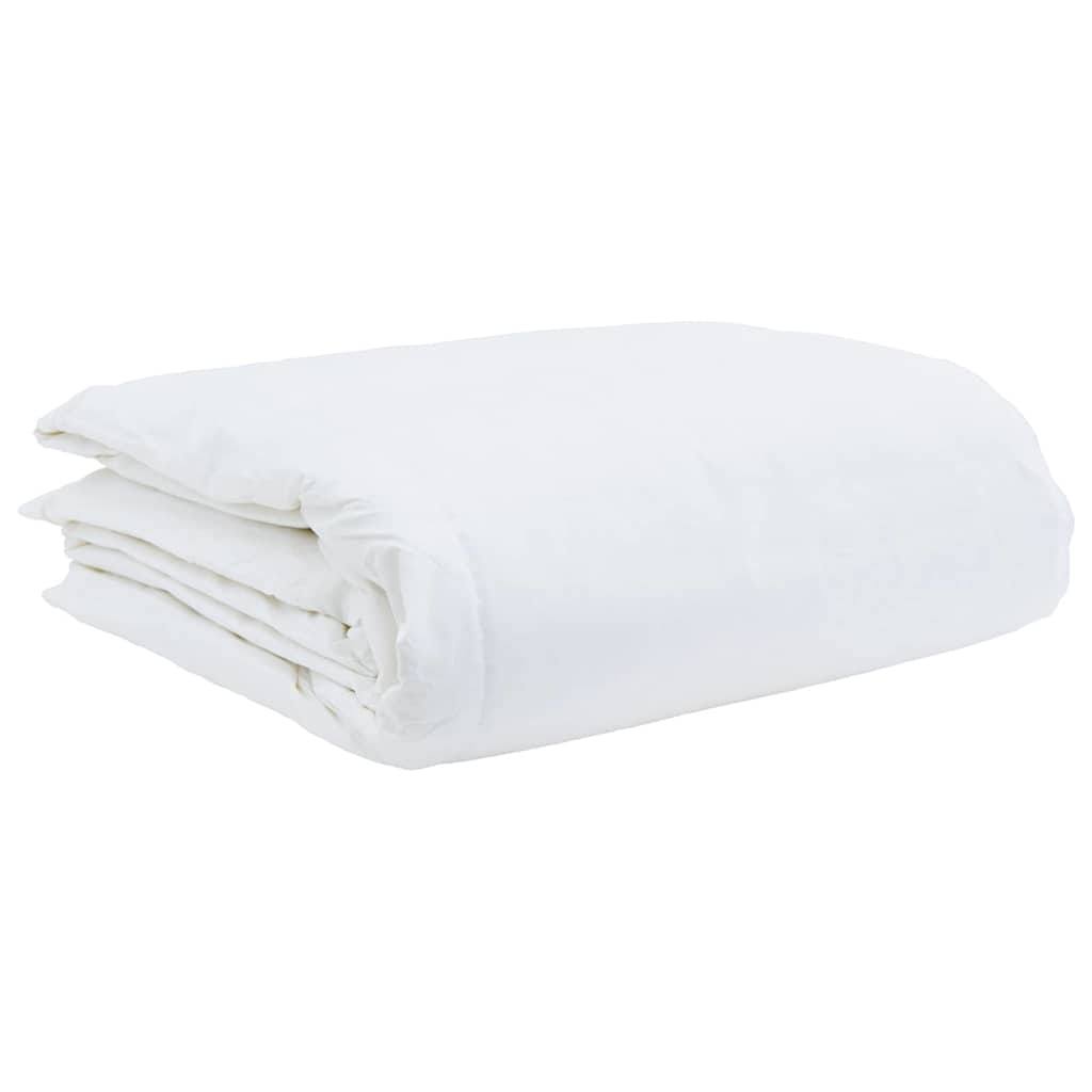 vidaXL Καλοκαιρινό Παπλωματοθήκη 200 x 220 cm Καλοκαίρι Φτερό Λευκό