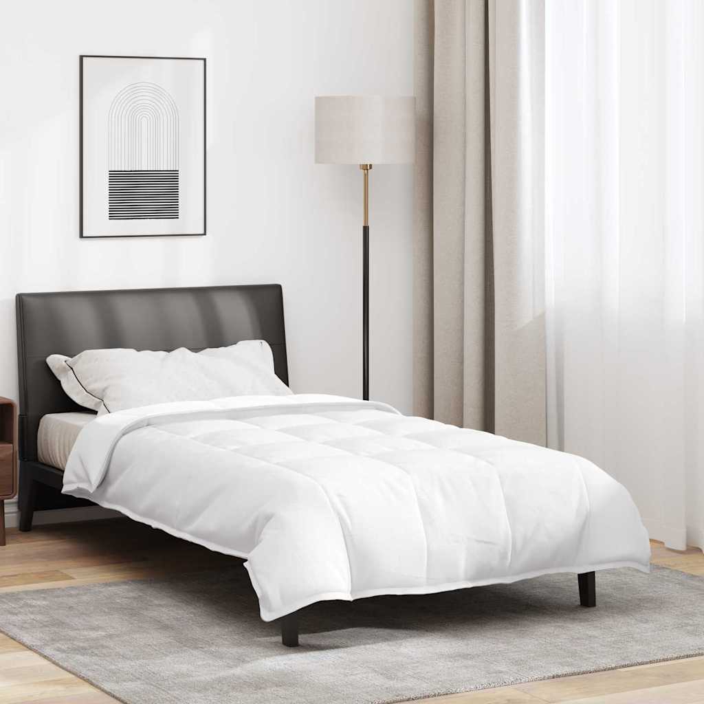 vidaXL Κουβέρτια & Κουβέρτες Λευκό 155 x 200 εκ. Πούπουλο