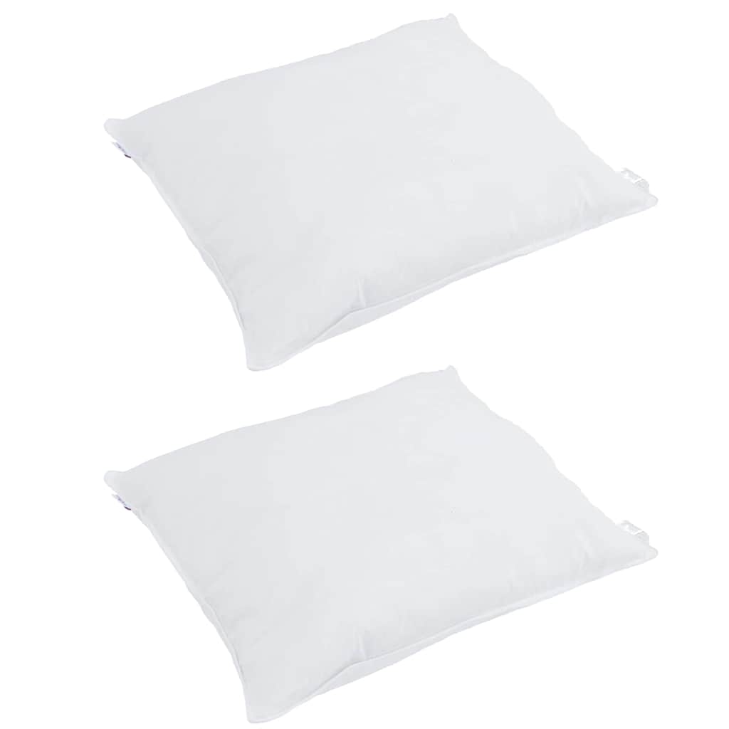 vidaXL Μαξιλάρια 2 pcs Λευκό 130gsm 100% βαμβάκι