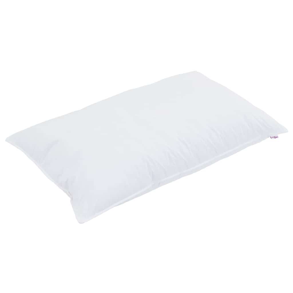vidaXL Μαξιλάρι με μαξιλάρι Λευκό 40 x 80 cm Βαμβάκι