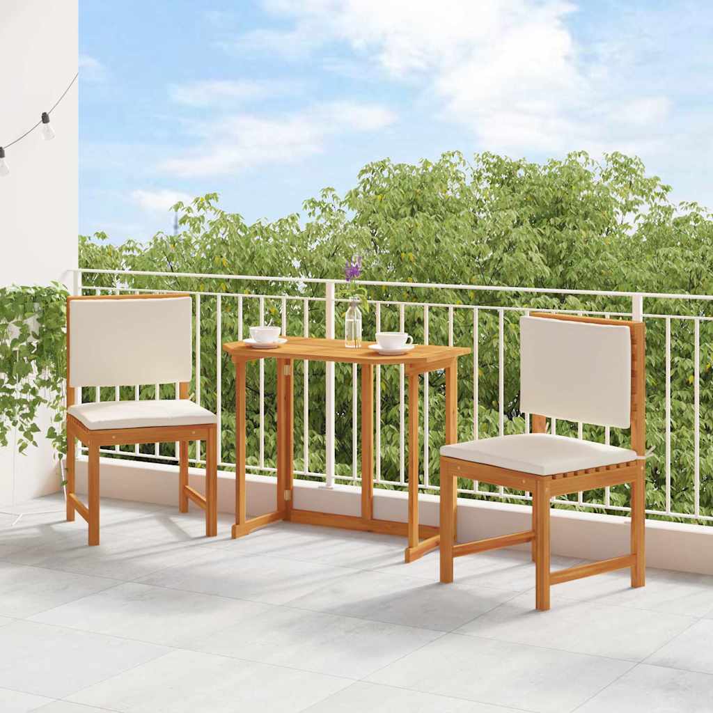 vidaXL Καρέκλα Κήπου Χωρίς Χερούλι 2 pcs Καφέ 50 x 50 x 91 εκ.