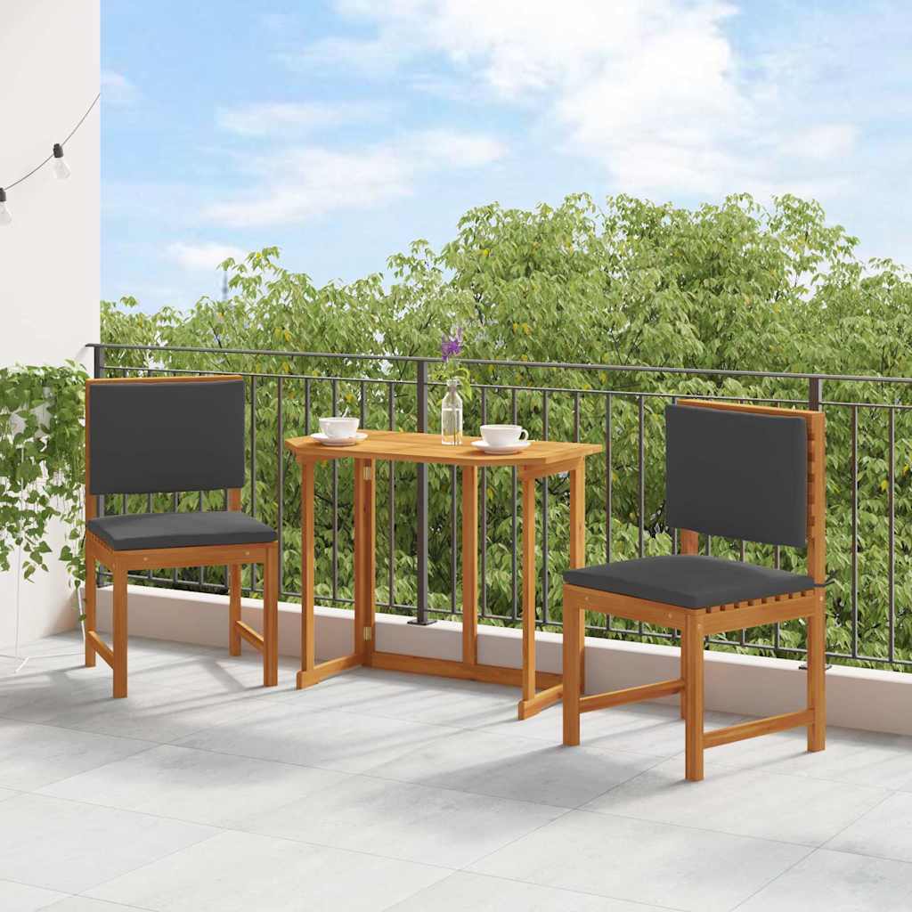 vidaXL Καρέκλα Κήπου 2 pcs Καφέ 50 x 50 x 91 εκ. Μασίφ ξύλο ακακίας