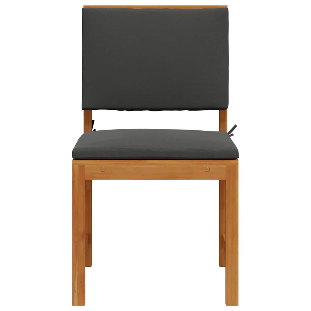 vidaXL Καρέκλα Κήπου 2 pcs Καφέ 50 x 50 x 91 εκ. Μασίφ ξύλο ακακίας