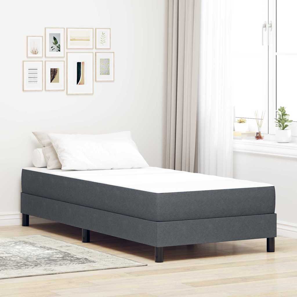 vidaXL Στρώμα Κρεβατιού με στρώμα Γκρι 100 x 200 cm ύφασμα