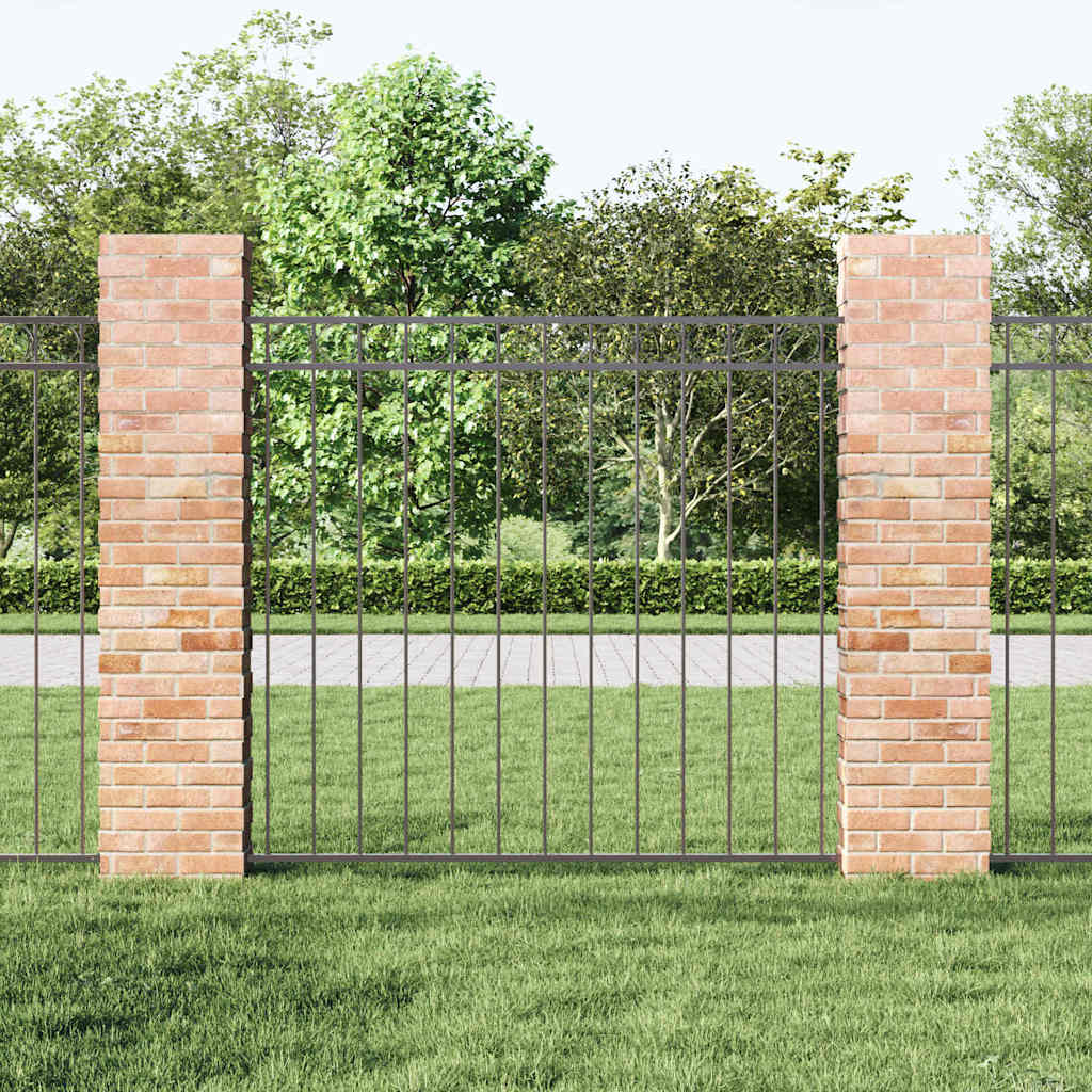 vidaXL Στοιχείο Φράχτη ASSEN 163 x 120 εκ Ατσάλι Γκρι