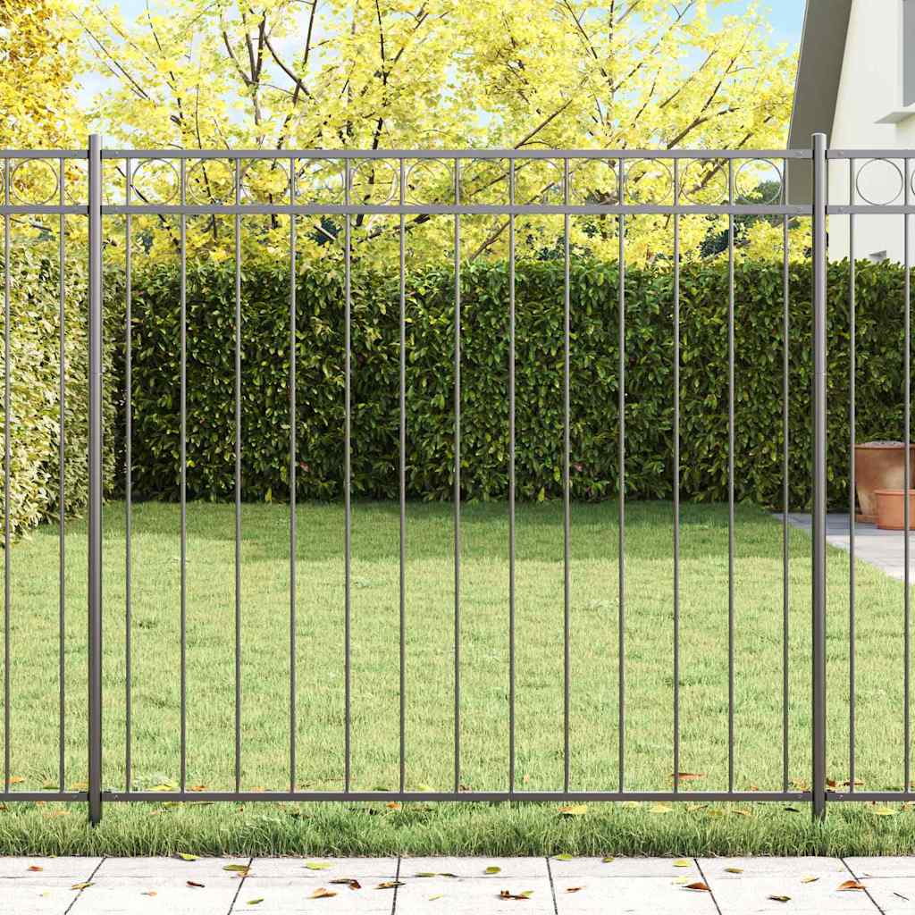 vidaXL Στοιχείο Φράχτη ASSEN 163 x 150 εκ Ατσάλι Γκρι