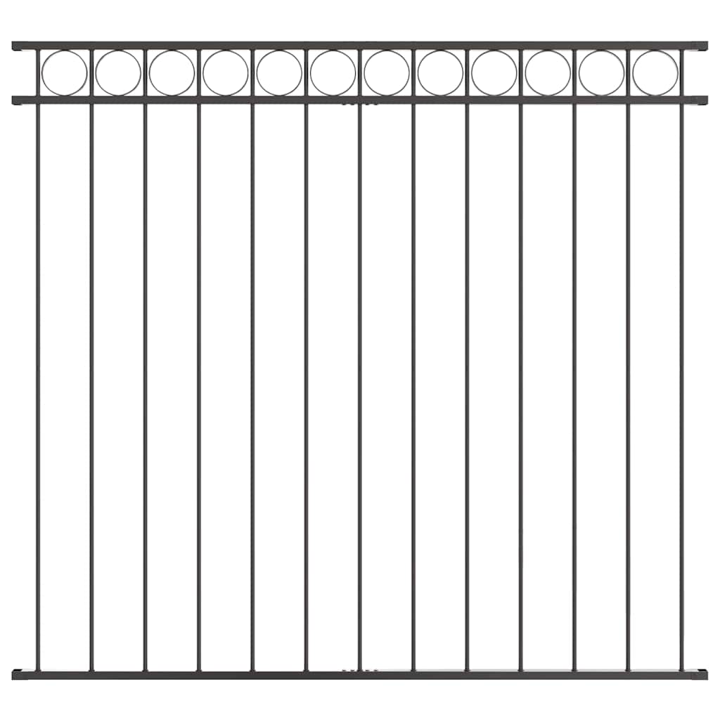 vidaXL Στοιχείο Φράχτη ASSEN 163 x 150 εκ Ατσάλι Γκρι