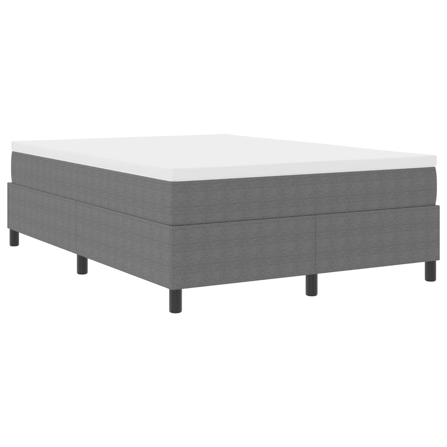 vidaXL Κρεβάτι πλατφόρμα Ανοιχτό γκρι 160 x 200 cm