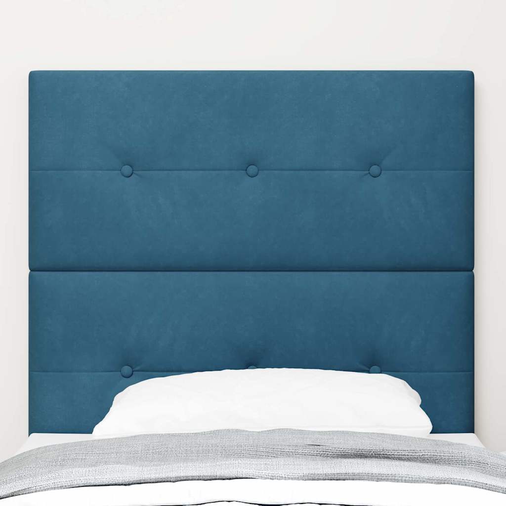 vidaXL Κεφαλάρι Σκούρο Μπλε 90 cm Βελούδο