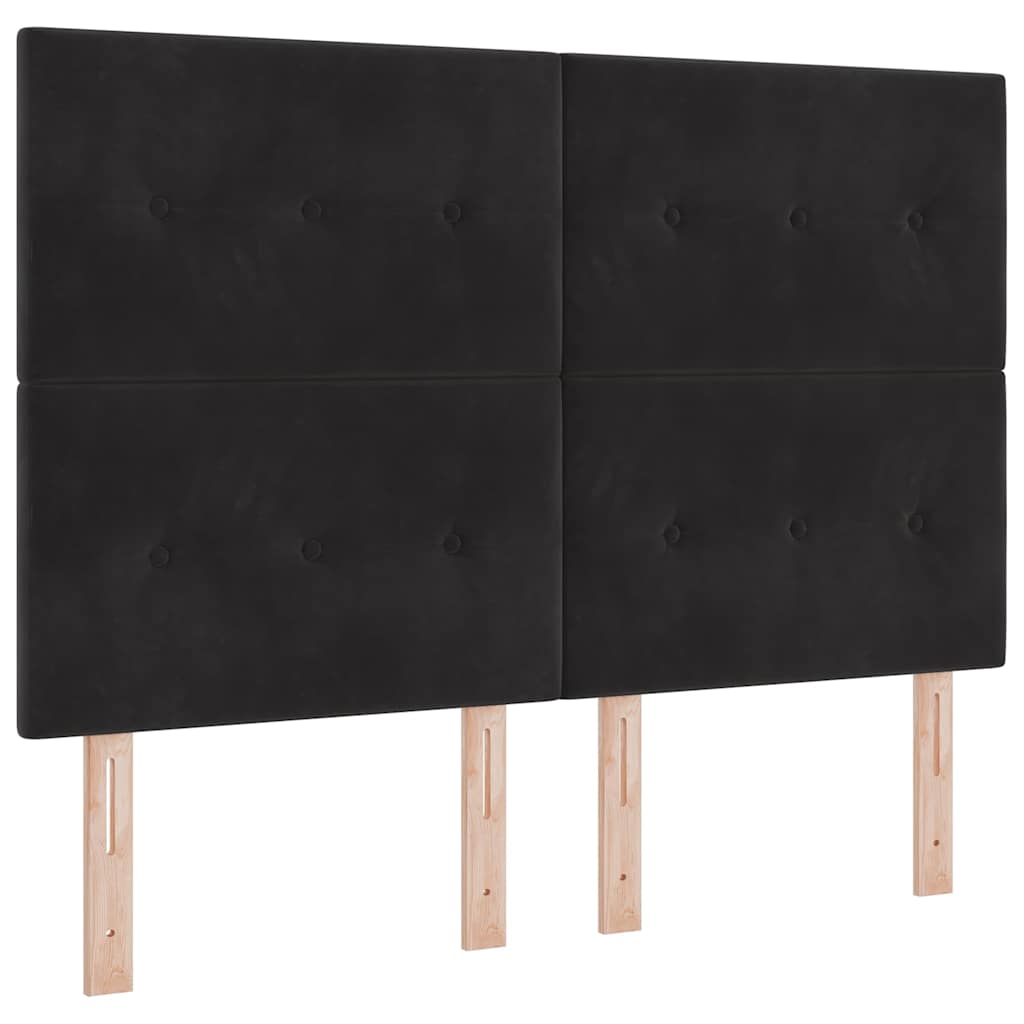 vidaXL Κεφαλάρι Μαύρο 160 cm Βελούδο