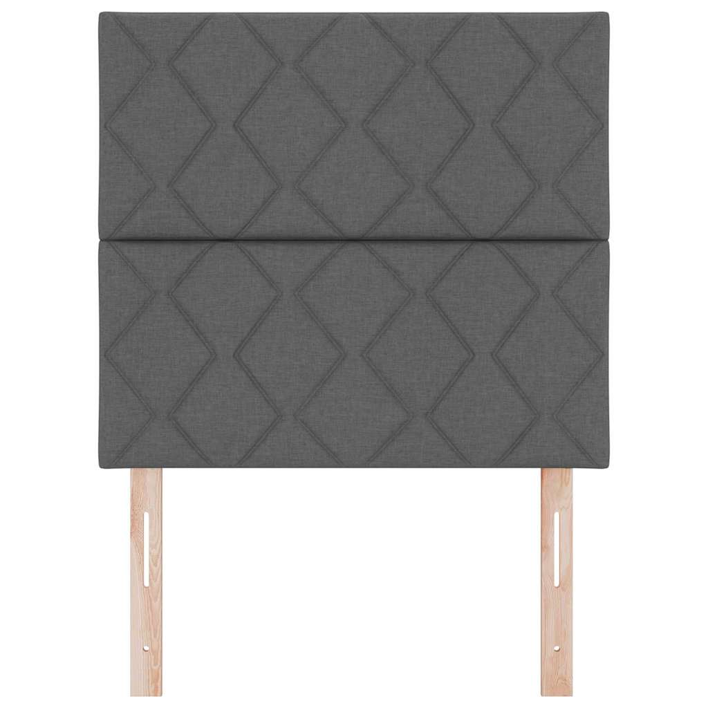 vidaXL Κεφαλάρι Σκούρο Γκρι 90 cm ύφασμα