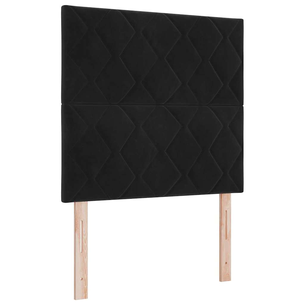 vidaXL Κεφαλάρι Μαύρο 90 cm Βελούδο