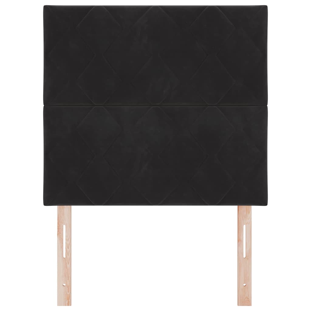 vidaXL Κεφαλάρι Μαύρο 90 cm Βελούδο