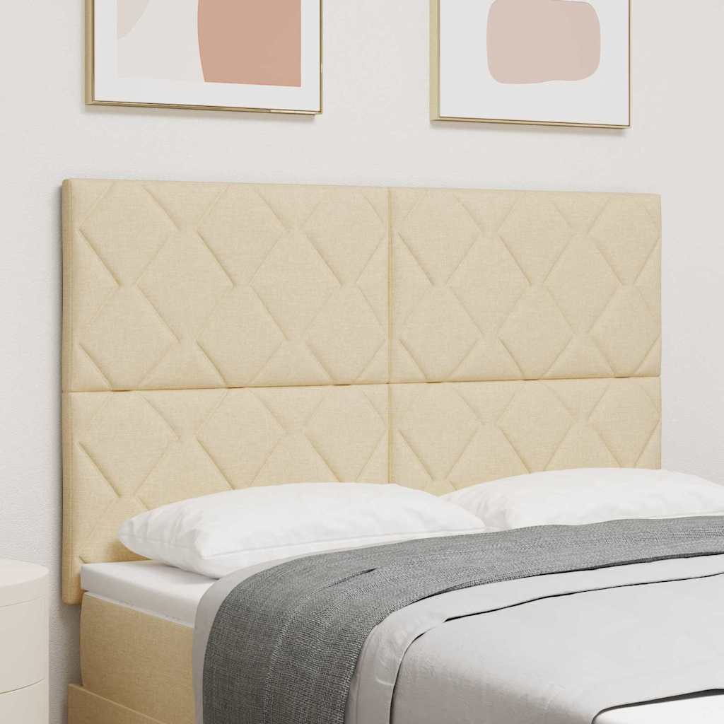 vidaXL Κεφαλάρι Κρεμ 160 cm ύφασμα