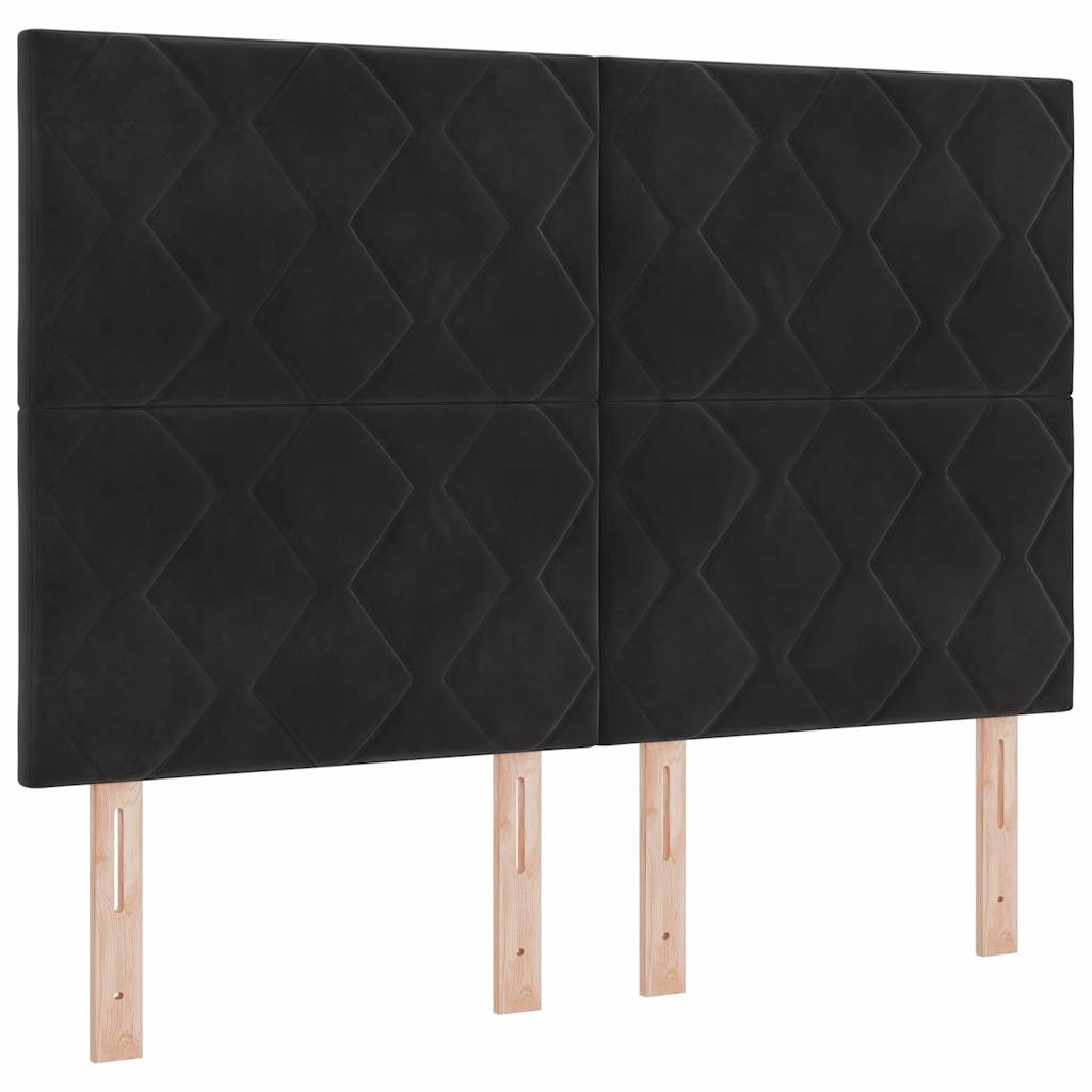vidaXL Κεφαλάρι Μαύρο 160 cm Βελούδο