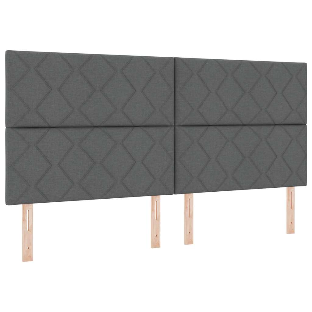 vidaXL Κεφαλάρι Σκούρο Γκρι 200 cm ύφασμα