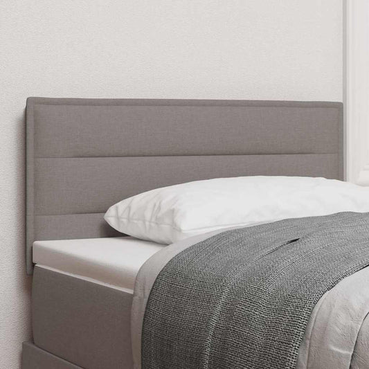 vidaXL LED κεφαλάρι Taupe ύφασμα