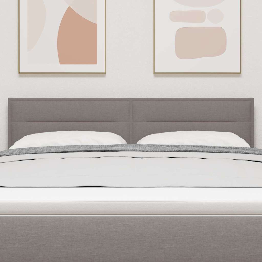 vidaXL LED κεφαλάρι Taupe ύφασμα