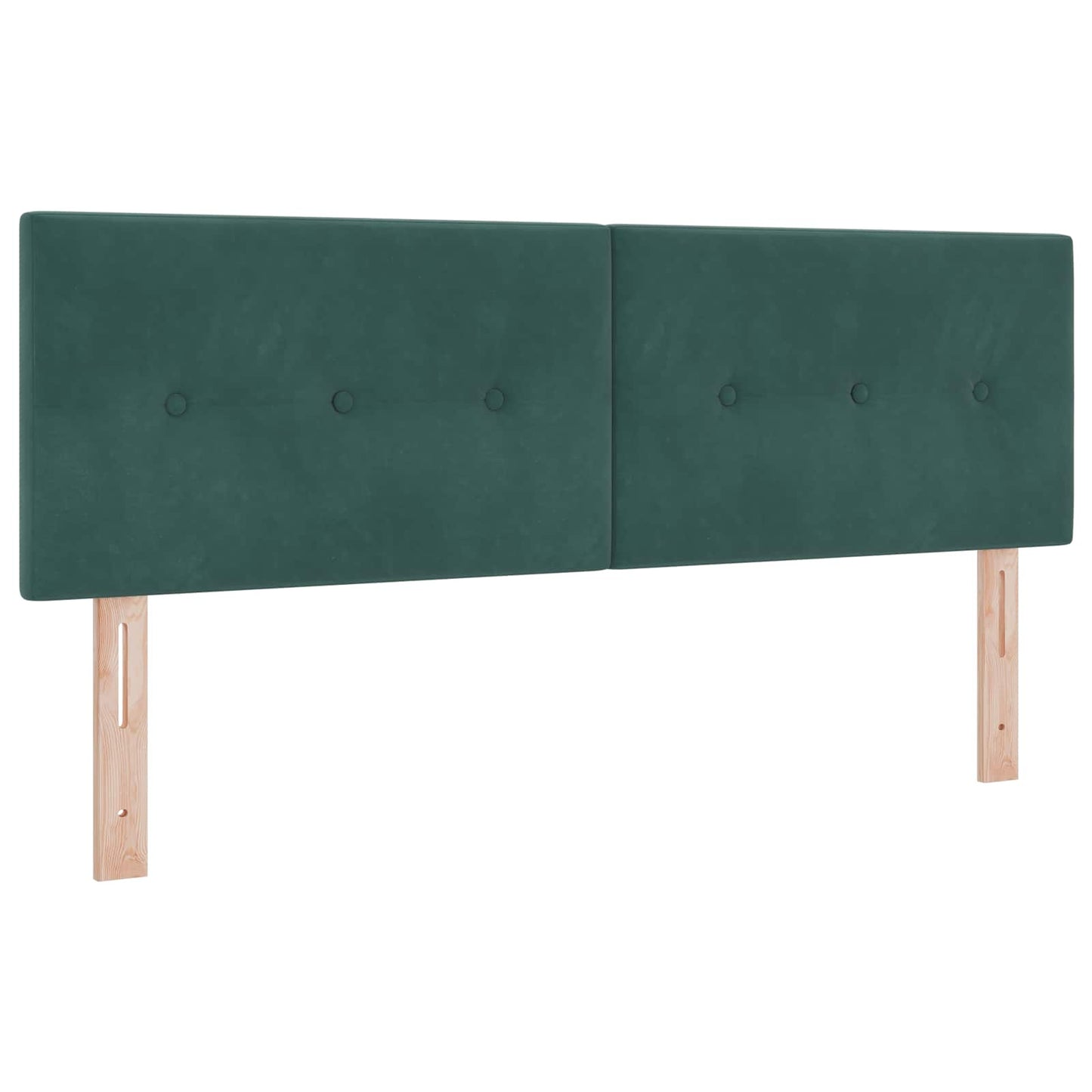 vidaXL LED κεφαλάρι με LED ταινίες φωτός Πράσινο 144 cm Βελούδο