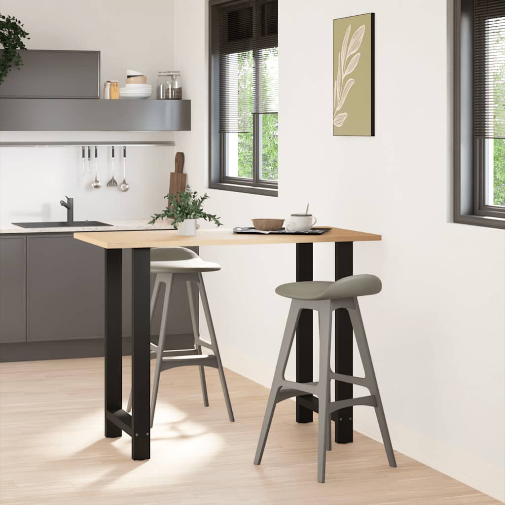 vidaXL Πόδια Τραπεζιού Μπαρ 2 τεμ. Μαύρα 60x(100-101) εκ. Ατσάλι