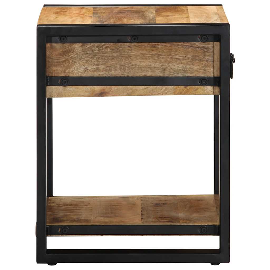 vidaXL Side Table 40x40x50 cm Στερεό ακατέργαστο ξύλο Mango