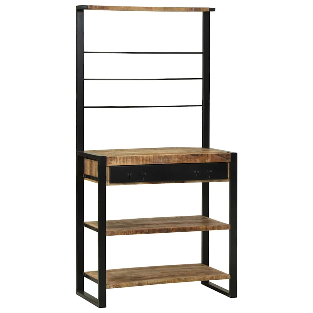 vidaXL Ράφι κουζίνας Καφέ 80 x 40 x 160 cm Μασίφ ξύλο μάνγκο