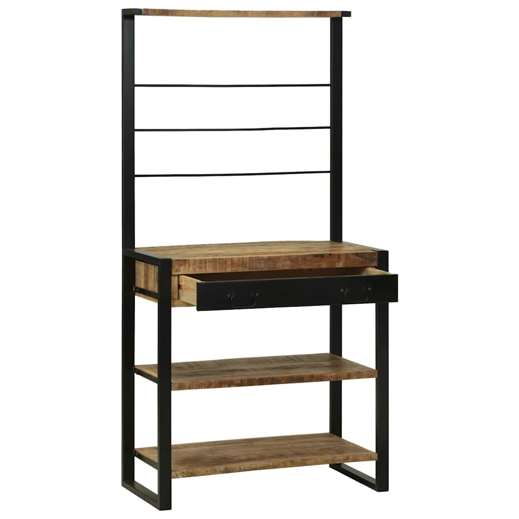 vidaXL Ράφι κουζίνας Καφέ 80 x 40 x 160 cm Μασίφ ξύλο μάνγκο