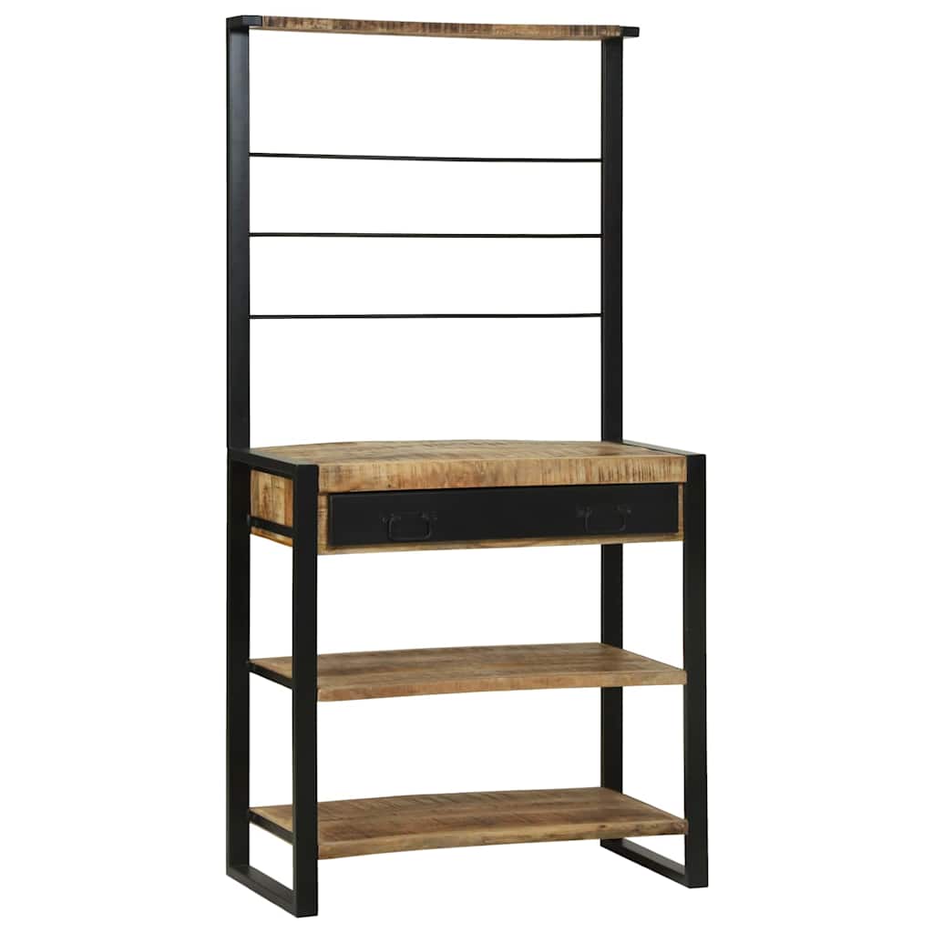 vidaXL Ράφι κουζίνας Καφέ 80 x 40 x 160 cm Μασίφ ξύλο μάνγκο