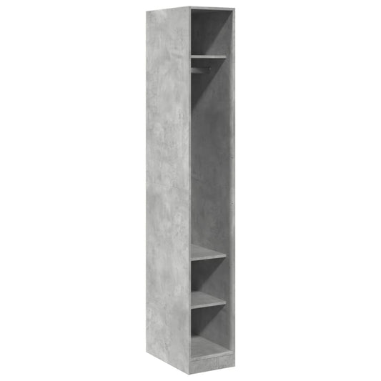 vidaXL Ντουλάπα Γκρι Σκυρ. 30x50x200 εκ. από Επεξεργασμένο Ξύλο